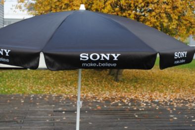 Werbeschirm Rund Sony