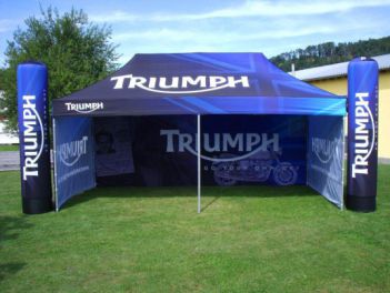 Faltzelt 3x6m für Triumph Motorcycles