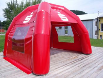 Aufblasbares Zelt 4x4m für Sparkasse