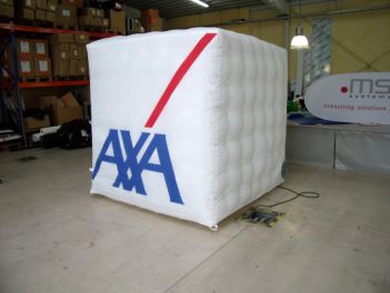 Werbecube 2x2x2 Meter für AXA
