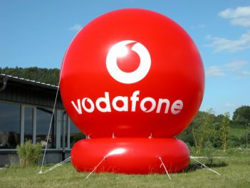 Standballon 4m für Vodafone