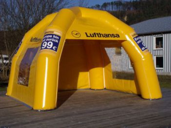 Aufblasbares Zelt für Lufthansa