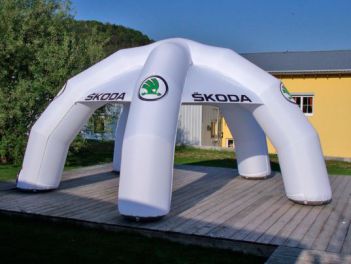 Aufblasbares Zelt für Skoda