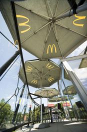 Sonnenschirm Rund für McDonalds