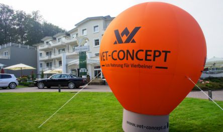 Standballon für VET-Concept im Einsatz auf Rügen