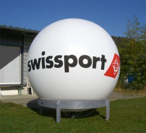 Werbeballon für Swissport