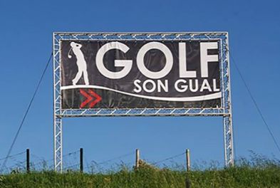 Werbebanner für Golf Son Gual Mallorca