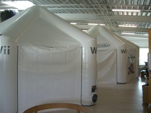 EVO aufblasbare Pavillons 6 x 6 m für Nintendo!
