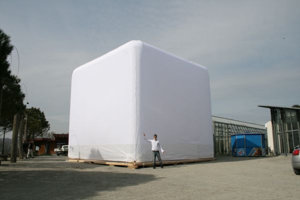 Mega-Cubezelt für Dirk Hebel/ ETH Zürich produziert