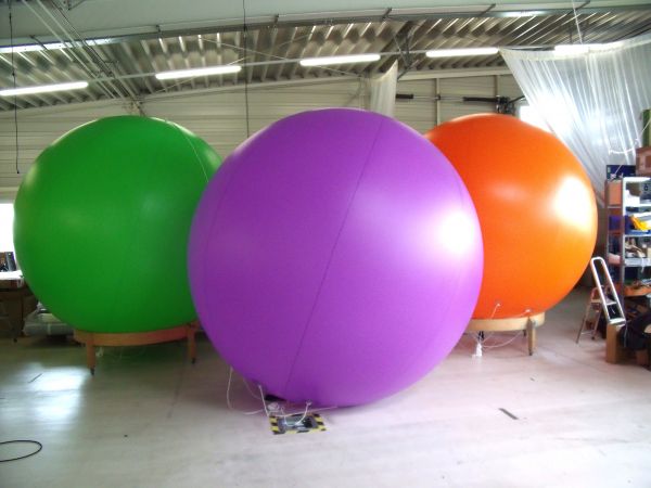 Drei Werbeballone 300 für CityMedien gefertigt